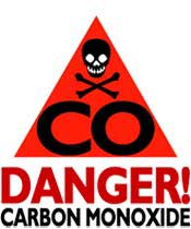 danger carbon monoxide sign